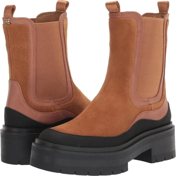 Sam Edelman Lug Sole Water-repellent Boots - Picture 2 of 5